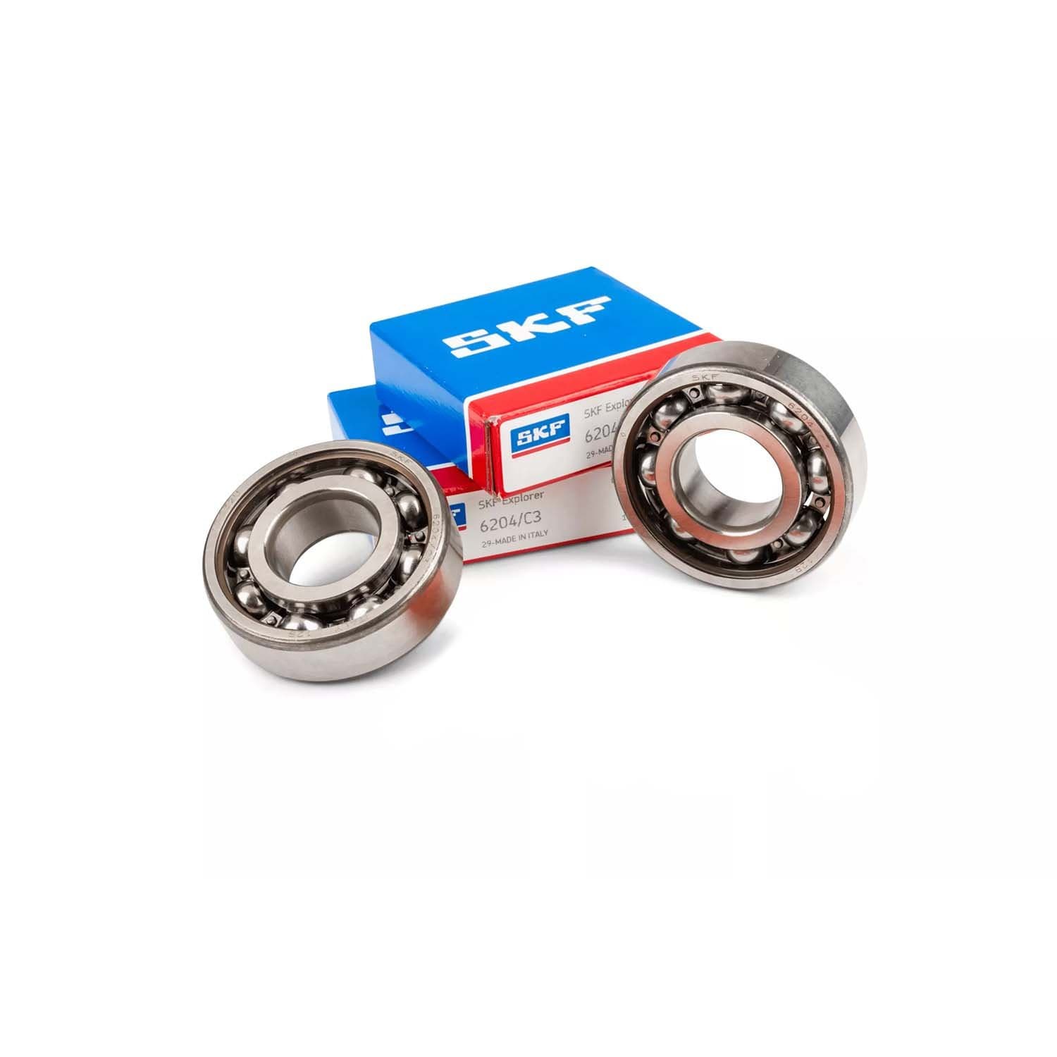 Alkūninio veleno guolių SKF C3 STEEL CAGE komplektas Minarelli