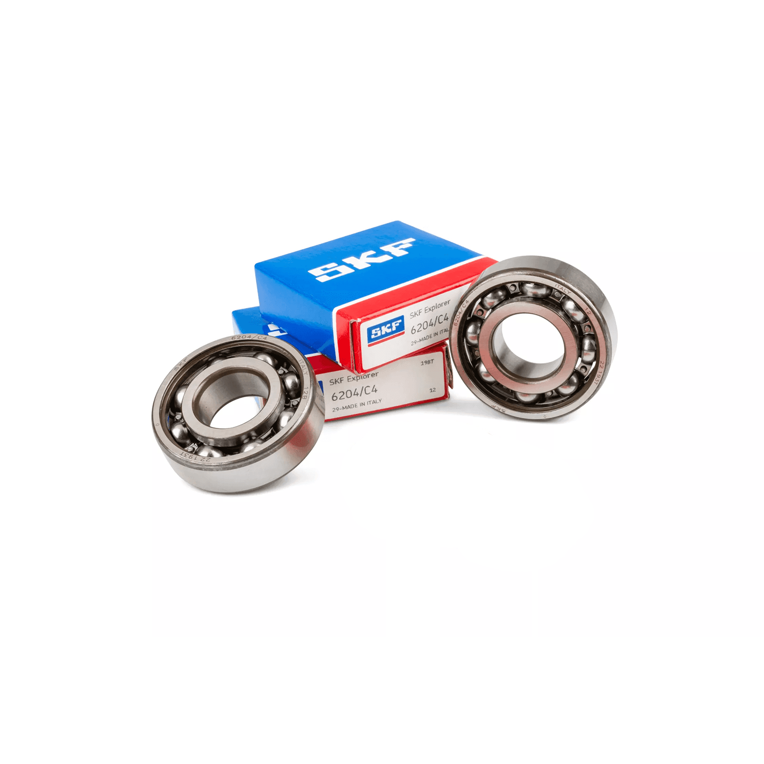 Alkūninio veleno guolių SKF C4 STEEL CAGE komplektas Minarelli